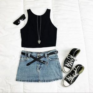 Hierarchy Jean Skirt